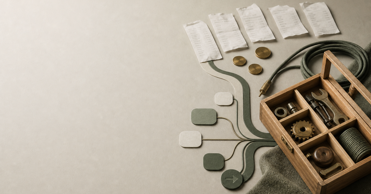 Editorial still life about the cost of AI content tools for WordPress